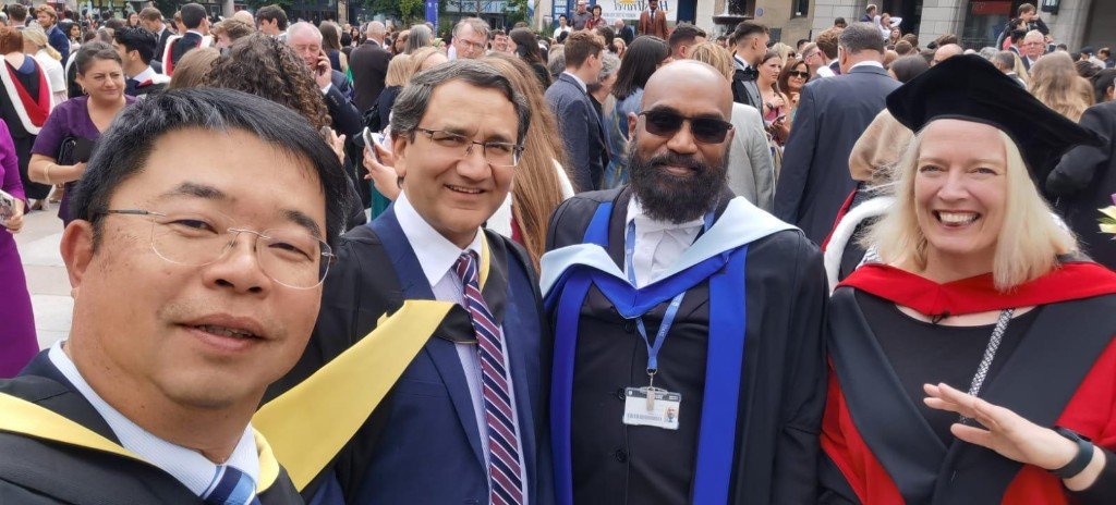 Mr Mehmood at academic graduation ceremony, FRCS England